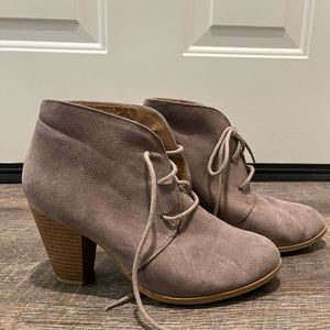 Beige booties
